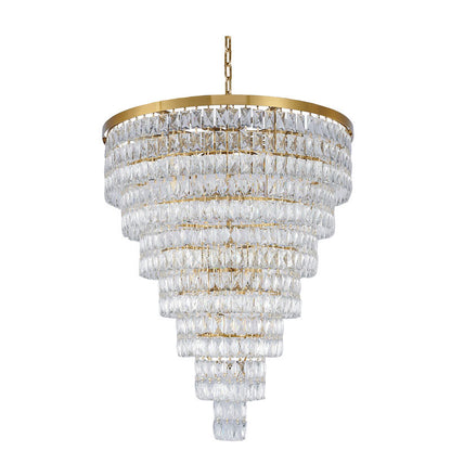 Seven-Tier Chandelier with Crystals