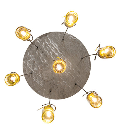 30" Wide Tuscan Vineyard 7 Light Pendant