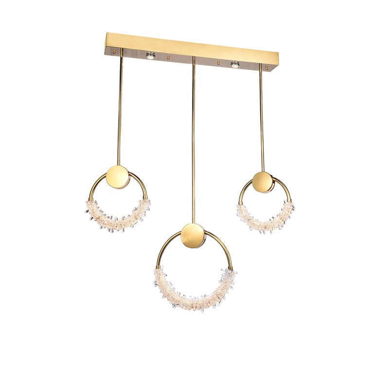LED Crystal Ring Chandelier