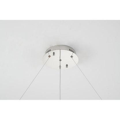 Ring LED Chandelier with Mirror Gold Sparkle