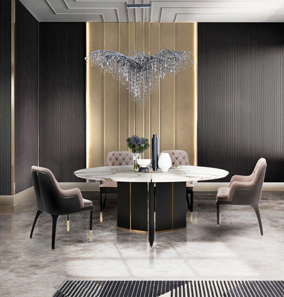 Antique Silver Branch Chandelier