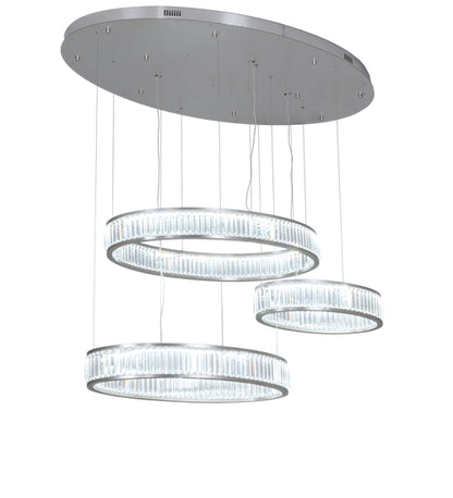 60" Long Beckam 3 Light Cascading Pendant by Meyda Lighting