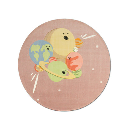 IV Planets Round Rug