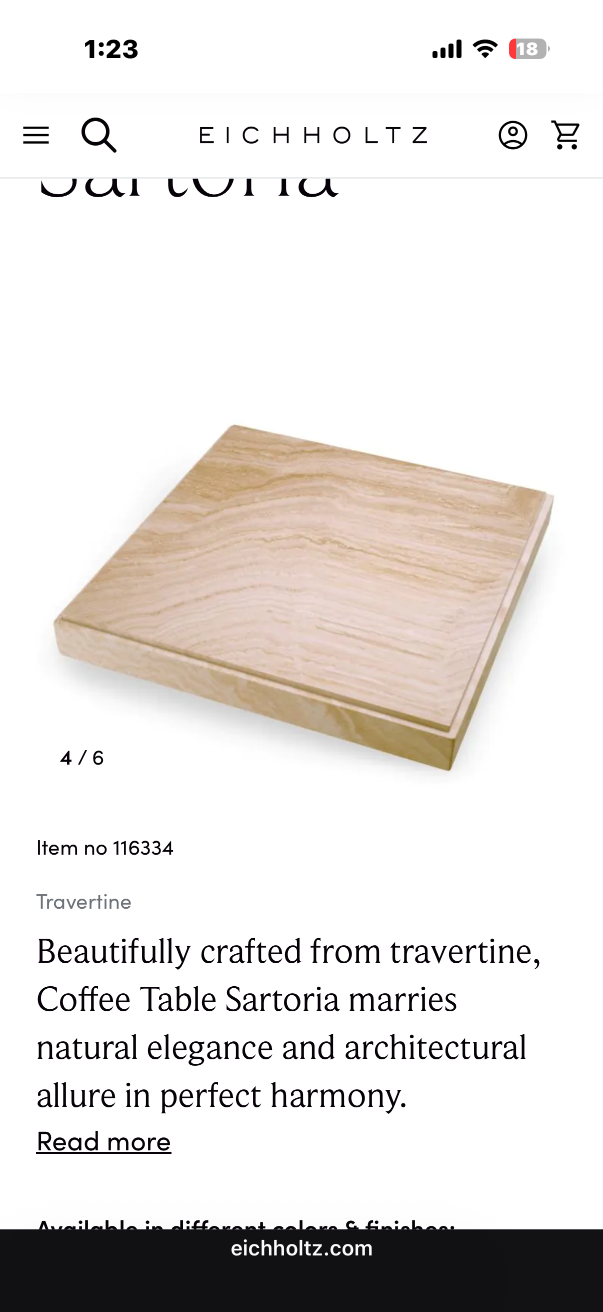 Coffee Table Sartoria