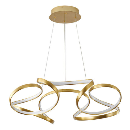 Aluminium Clustered LED Chandelier with White Acrylic Diffuser