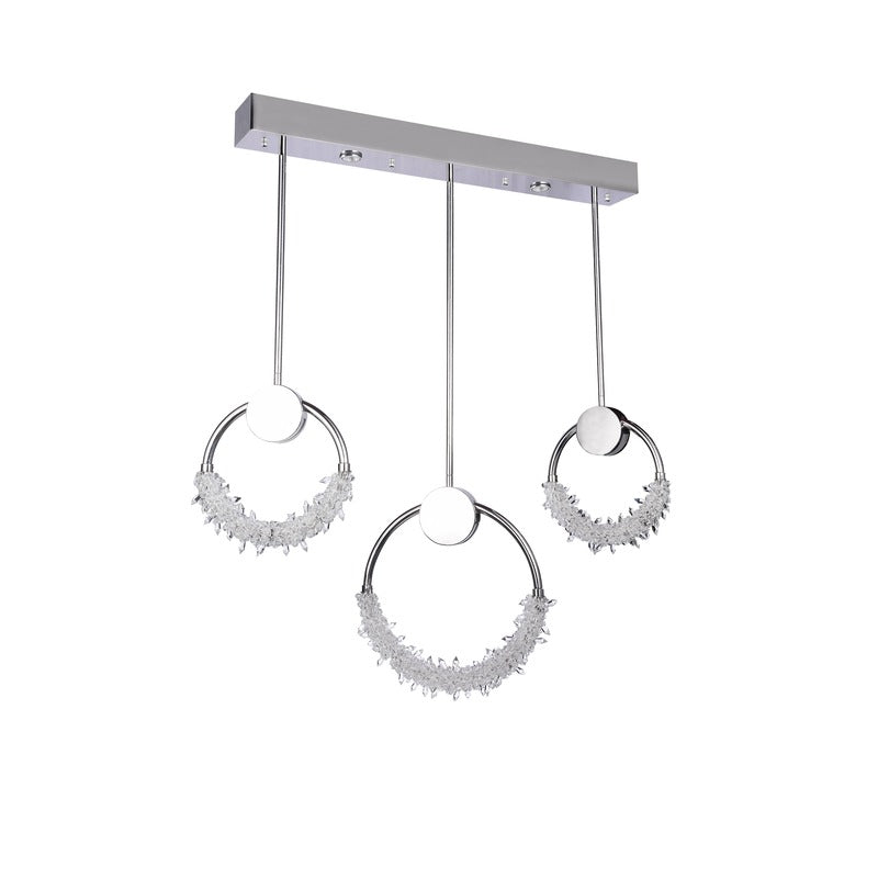 LED Crystal Ring Chandelier