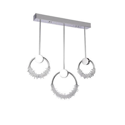 LED Crystal Ring Chandelier