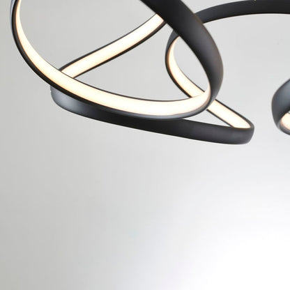 Aluminium Clustered LED Chandelier with White Acrylic Diffuser