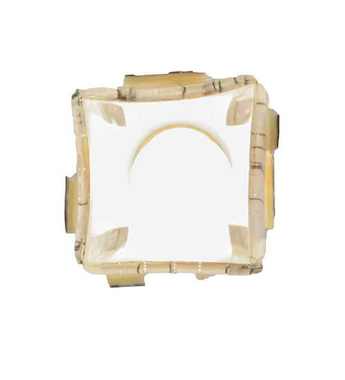 4.5"Sq Metro Fusion Licorice Draped Glass Mini Pendant by Meyda Lighting