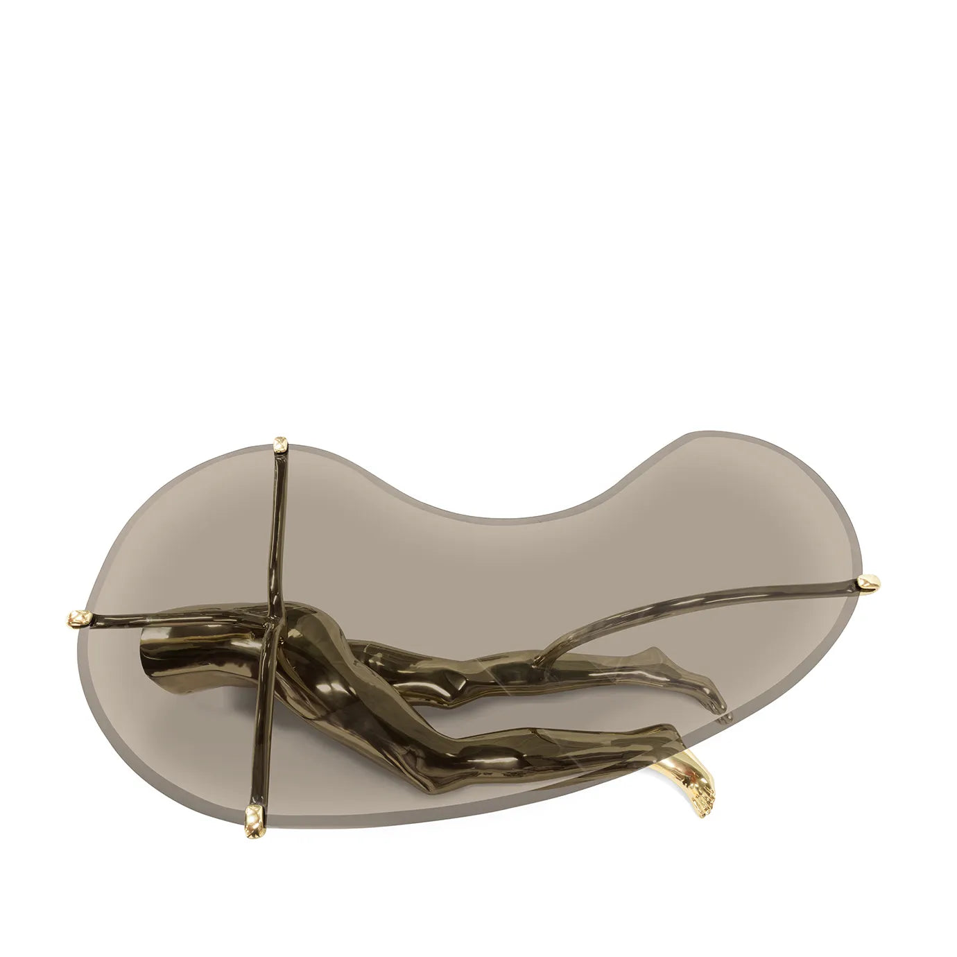 Tabu Polished Brass Coffee Table