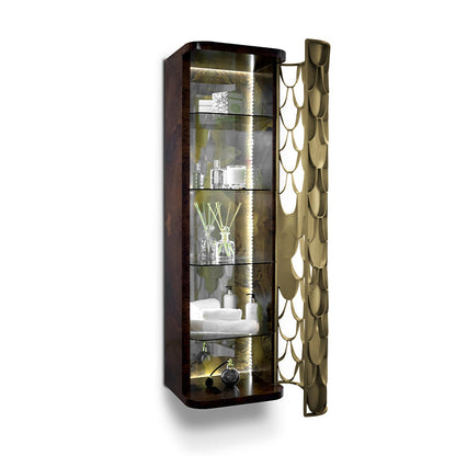 Koi Tall Storage Display Cabinet