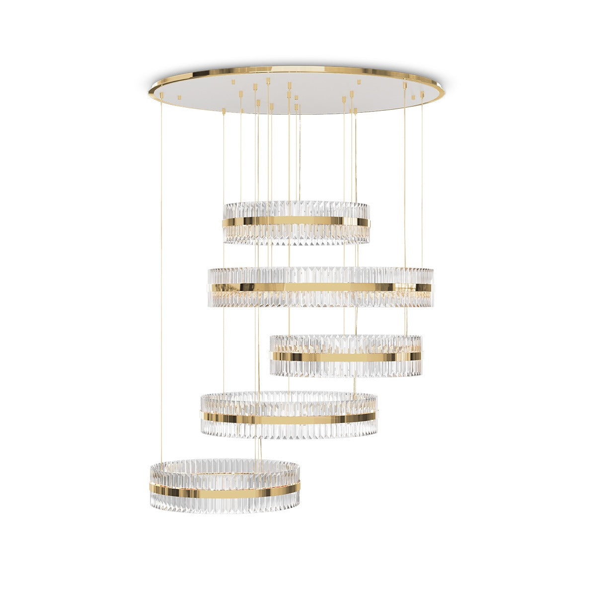 Liberty Slim Chandelier by Luxxu