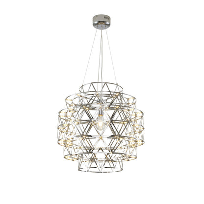 5 Tier 85-Light Dimmable Chrome Stainless Steel LED Chandelier