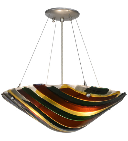 18"W Metro Fusion Penna Di Pavone Pendant by Meyda Lighting