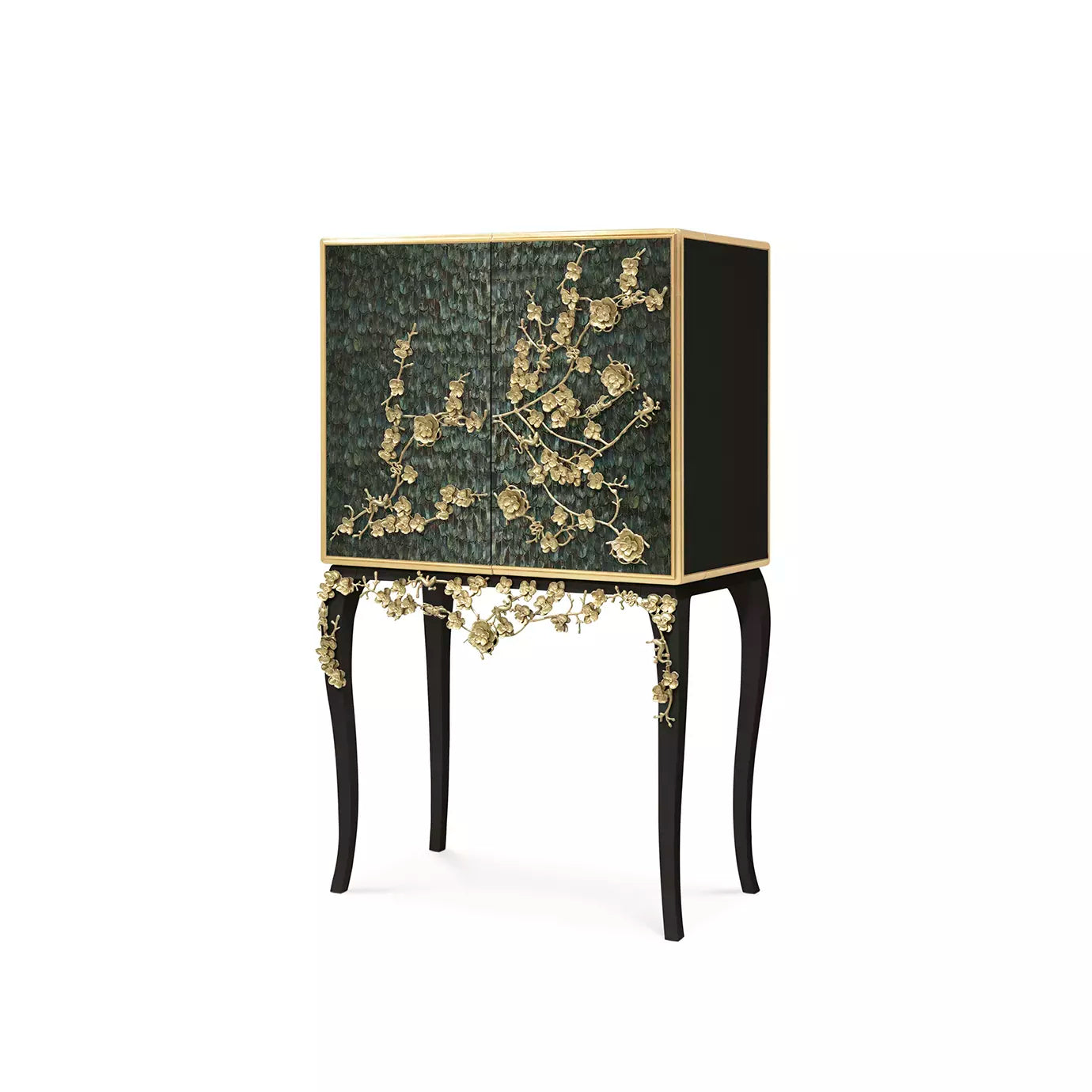 Spellbound Aged Mirror Bar Cabinet