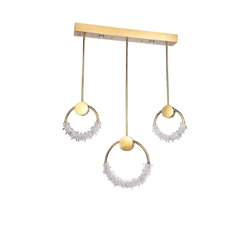 LED Crystal Ring Chandelier