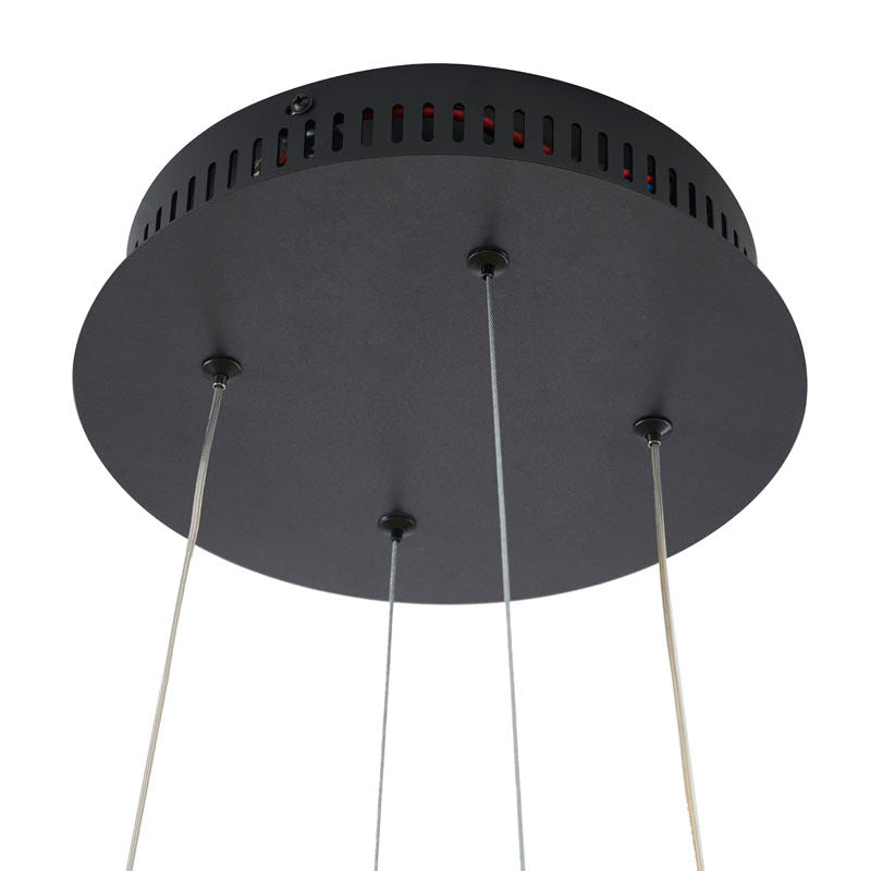 Aluminium Clustered LED Chandelier with White Acrylic Diffuser