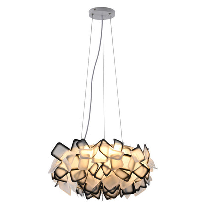 Black & White Acrylic LED Chandelier