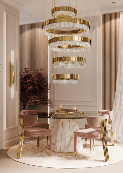Empire Slim V Chandelier by Luxxu