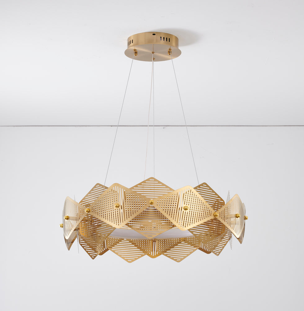 Halo Ring Chandelier with Acrylic Diffuser