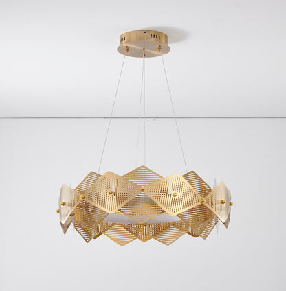 Halo Ring Chandelier with Acrylic Diffuser