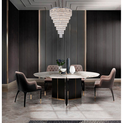 Seven-Tier Chandelier with Crystals