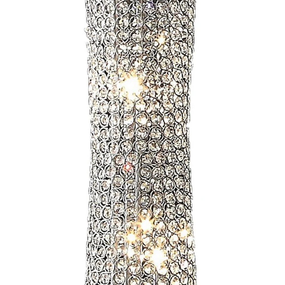 Silver Subtle Curve Floor Lamp