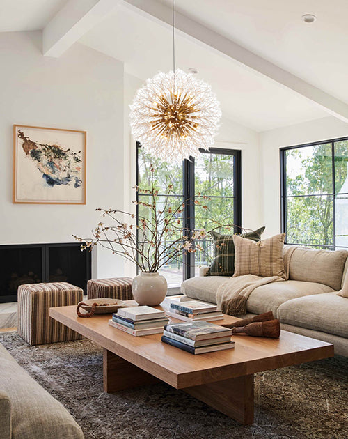 Clear Crystal Firework Chandelier