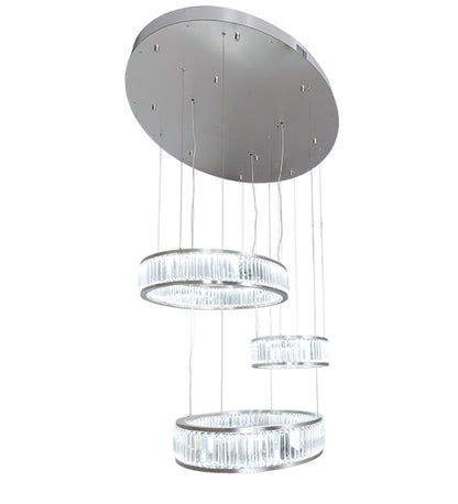60" Long Beckam 3 Light Cascading Pendant by Meyda Lighting