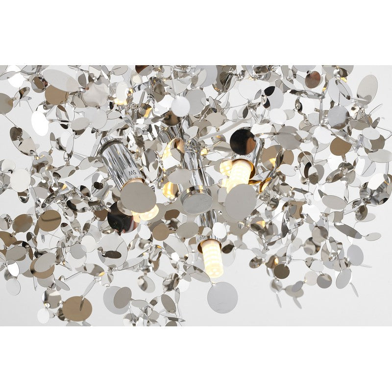 Chrome Sparkle Confetti Pendant Light