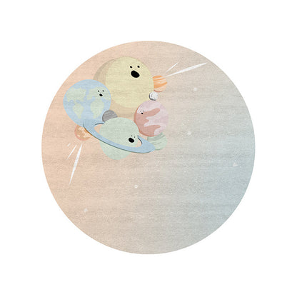 IV Planets Round Rug