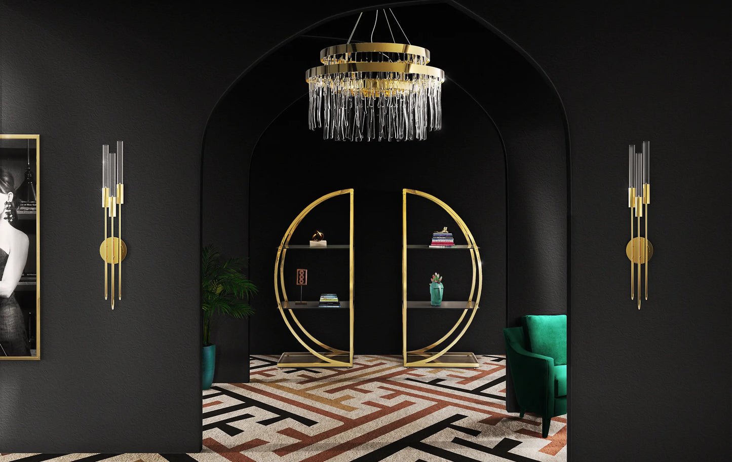 Gala Torch Wall Lamp by Luxxu