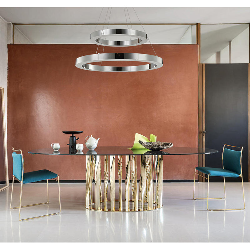 Double Halo LED Chandelier