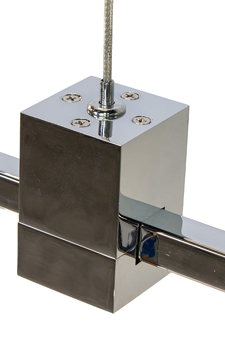 Metal & Glass LED Chandelier