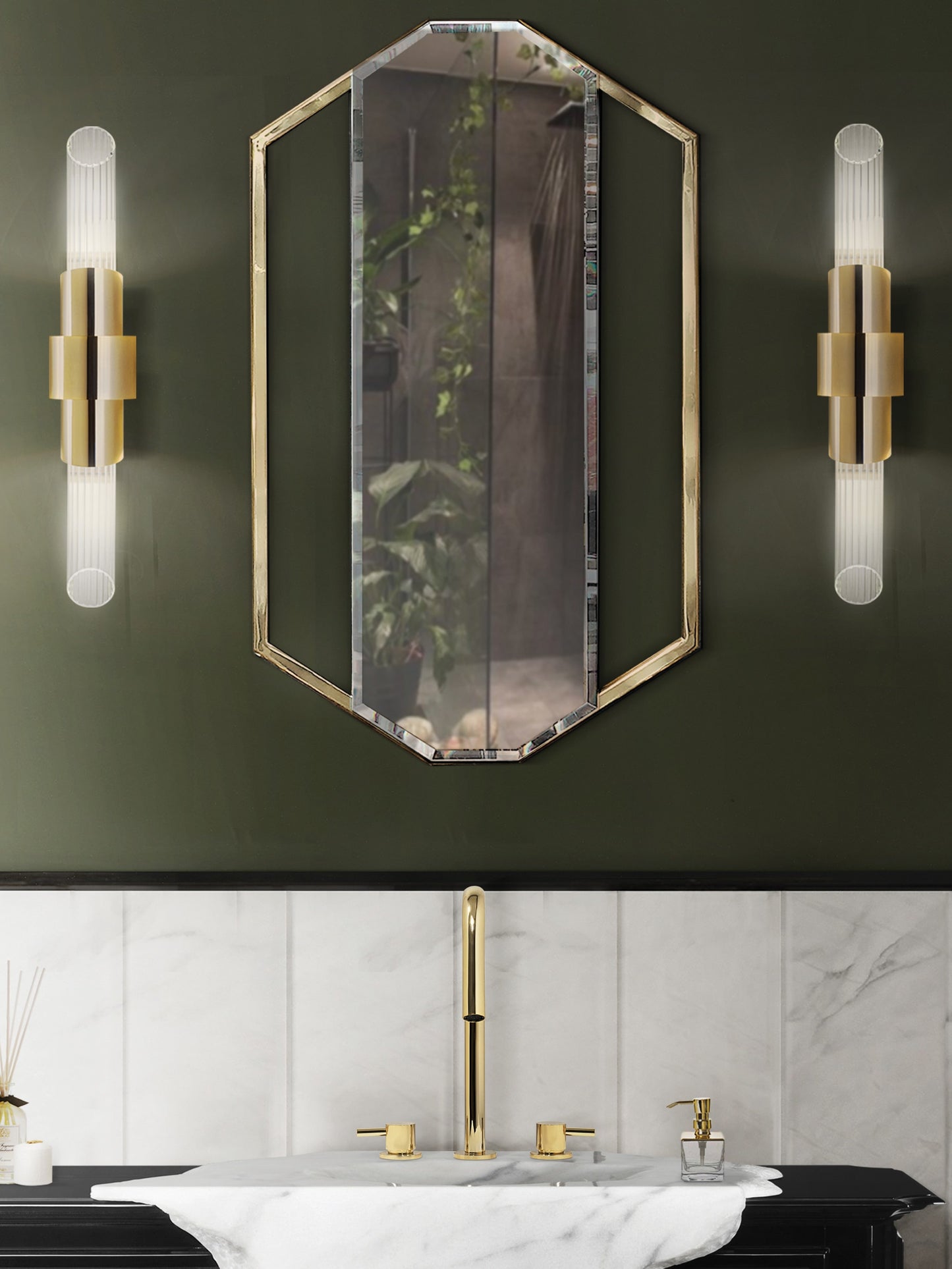 Origin Gold Three Hole Mixer Tap