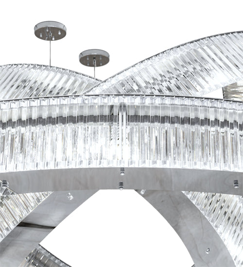 90" Wide Beckam 3 Ring Chandelier