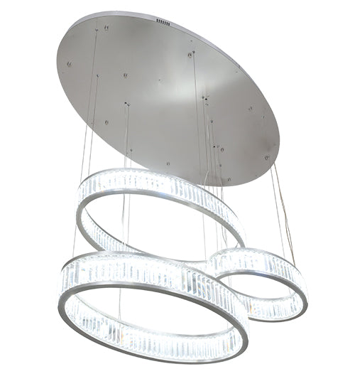 60" Long Beckam 3 Light Cascading Pendant by Meyda Lighting