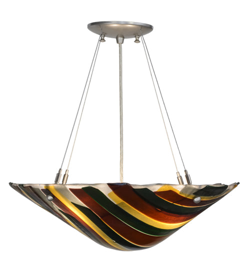 18"W Metro Fusion Penna Di Pavone Pendant by Meyda Lighting