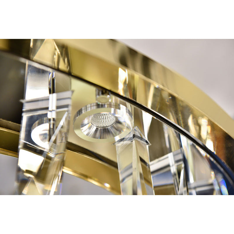 Gold Crystal LED Chandelier