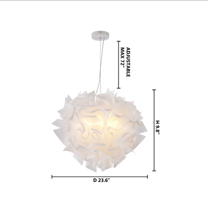 White Acrylic Chandelier