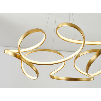 Aluminium Clustered LED Chandelier with White Acrylic Diffuser