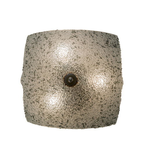 Peacock Fused Glass V Sconce | Iridescent Bas Relief Design by Meyda Lighting