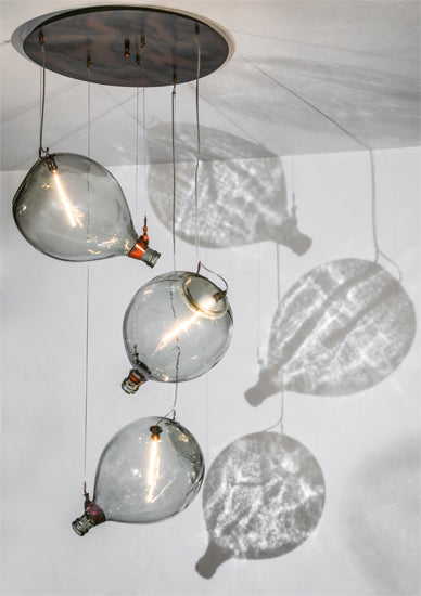 40" Wide Euri Tanta Pouring 3 LT Cascading Pendant