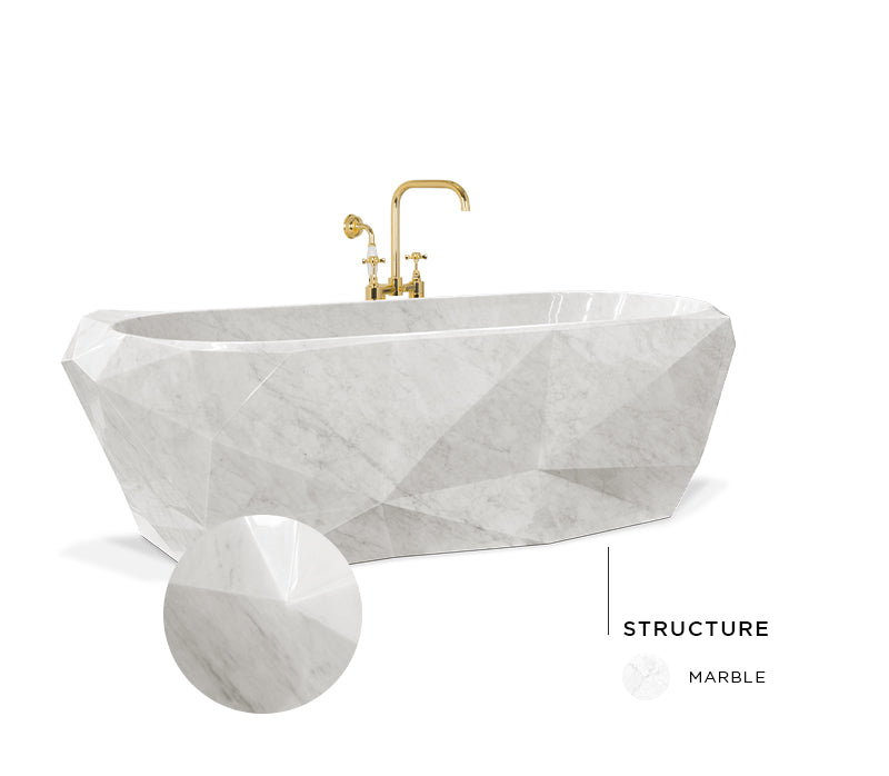 Diamond Marble Bathtub