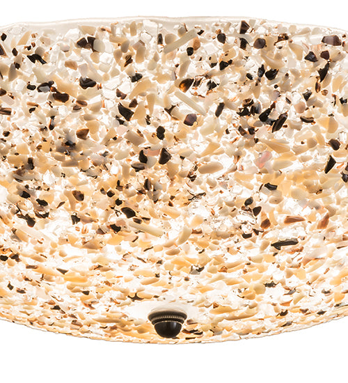 17"W Metro Fusion Rockscape Flushmount by Meyda Lighting
