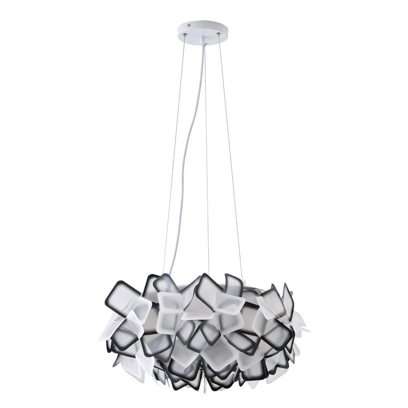 Black & White Acrylic LED Chandelier