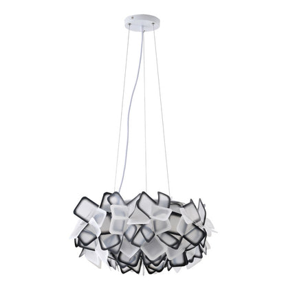 Black & White Acrylic LED Chandelier