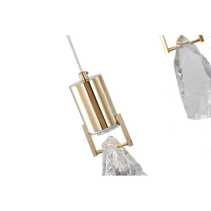 Island Light with Clear Crystal Stone Pendants