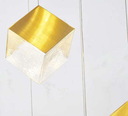 Round Satin Black Frame Chandelier