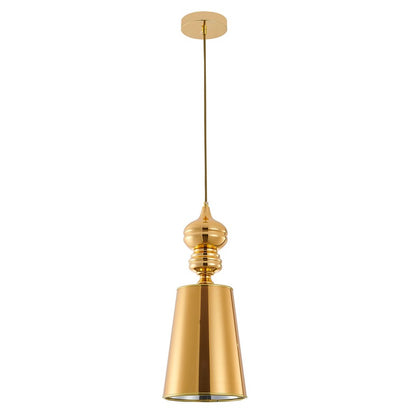 Polished Gold/Chrome Single Pendant Light